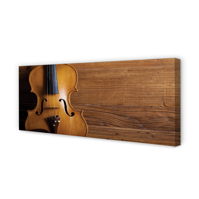 Quadro su tela Violino sul legno