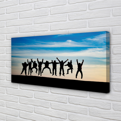 Quadro su tela Cloud Sky People