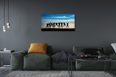 Quadro su tela Cloud Sky People