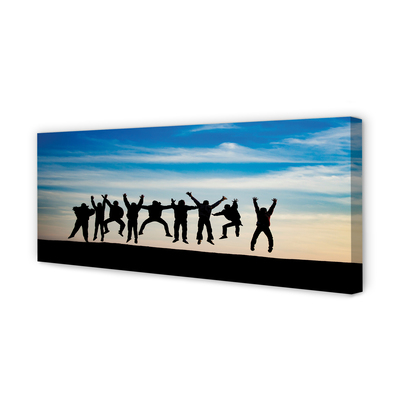 Quadro su tela Cloud Sky People