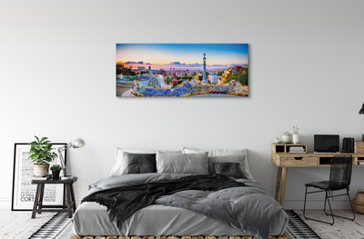 Quadro su tela Panorama della Spagna della città