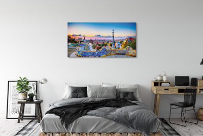 Quadro su tela Panorama della Spagna della città