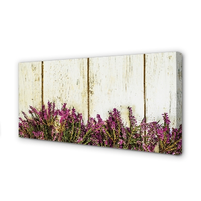 Quadro su tela Fiori della tavola viola