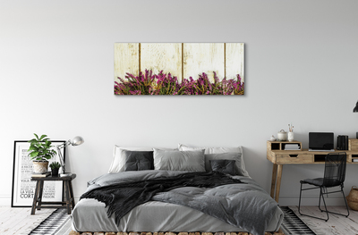 Quadro su tela Fiori della tavola viola