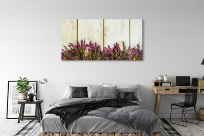 Quadro su tela Fiori della tavola viola