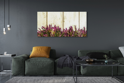 Quadro su tela Fiori della tavola viola