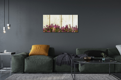 Quadro su tela Fiori della tavola viola