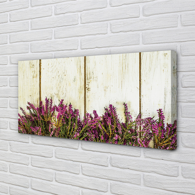 Quadro su tela Fiori della tavola viola