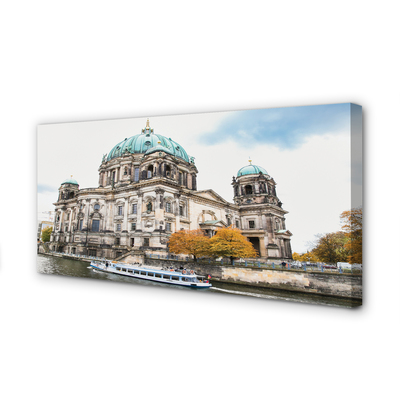 Quadro su tela Germania Cattedrale River di Berlino