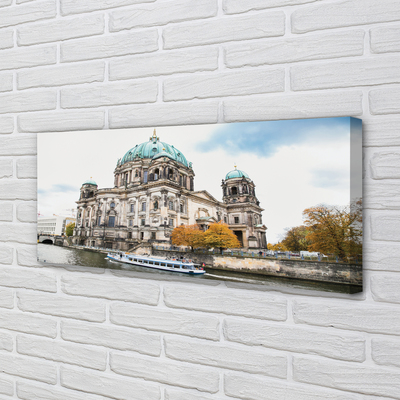 Quadro su tela Germania Cattedrale River di Berlino