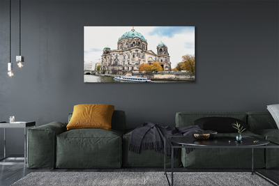 Quadro su tela Germania Cattedrale River di Berlino