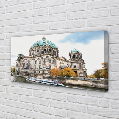 Quadro su tela Germania Cattedrale River di Berlino