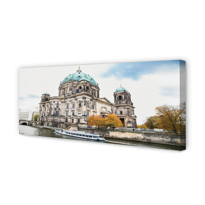 Quadro su tela Germania Cattedrale River di Berlino