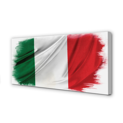 Stampa quadro su tela Flag italiana