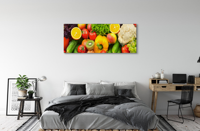 Quadro su tela Cavolfiore kiwi cetriolo