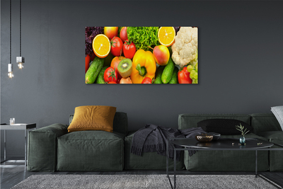 Quadro su tela Cavolfiore kiwi cetriolo