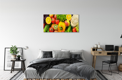 Quadro su tela Cavolfiore kiwi cetriolo