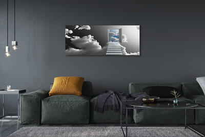 Stampa quadro su tela Scale delle nuvole della porta