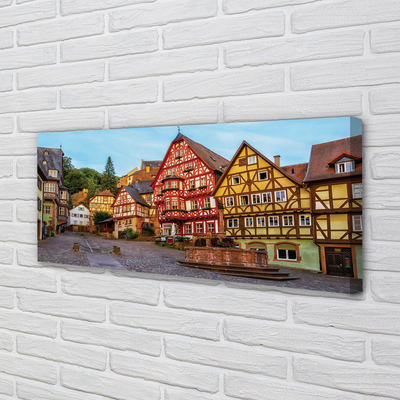 Quadro stampa su tela Germania Città Vecchia della Baviera