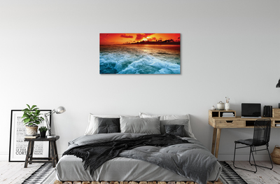 Quadro su tela Alberi ovest di mare