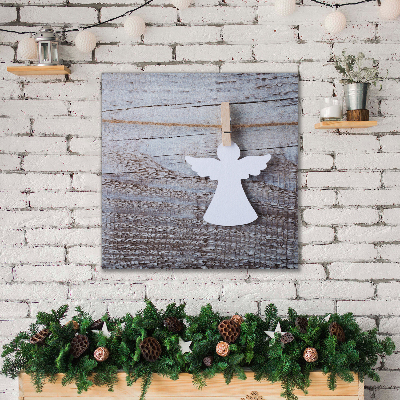 Quadro su tela Santo angelo inverno