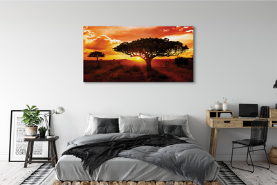 Quadro su tela Alberi di nuvole ovest