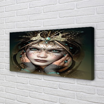 Quadro su tela Donna Blue Eyes