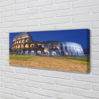 Quadro su tela Roma Sunset Colosseum