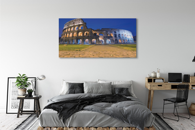 Quadro su tela Roma Sunset Colosseum