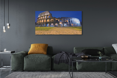 Quadro su tela Roma Sunset Colosseum