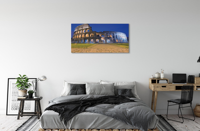 Quadro su tela Roma Sunset Colosseum