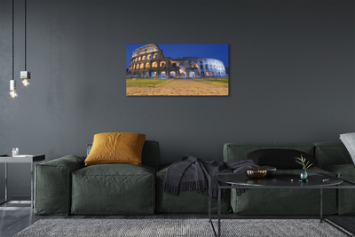 Quadro su tela Roma Sunset Colosseum