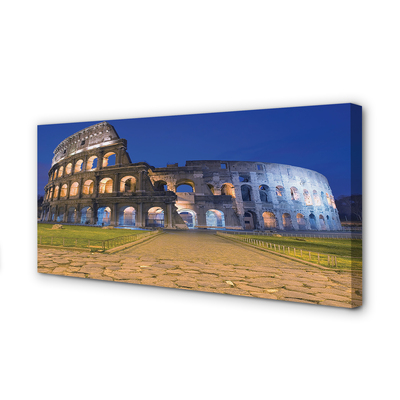 Quadro su tela Roma Sunset Colosseum