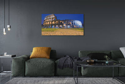 Quadro su tela Roma Sunset Colosseum