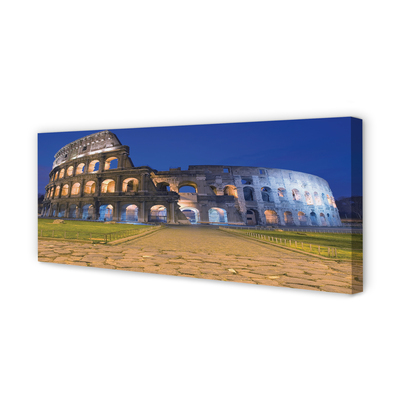 Quadro su tela Roma Sunset Colosseum