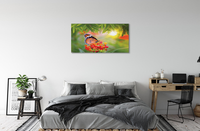 Quadro su tela Fiori di farfalla colorati