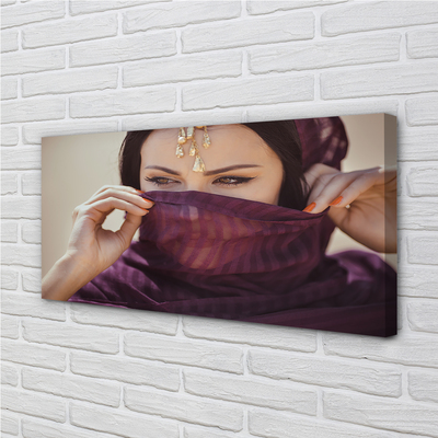 Foto quadro su tela Materiale della donna viola