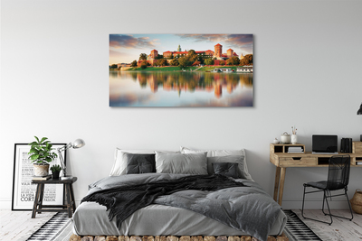 Quadro stampa su tela Fiume Castello di Cracovia