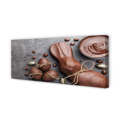 Quadro su tela Coniglio dei dolci al cioccolato