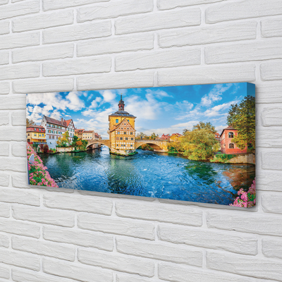 Quadro su tela Germania River Posa Città Vecchia