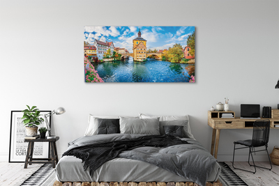 Quadro su tela Germania River Posa Città Vecchia