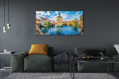 Quadro su tela Germania River Posa Città Vecchia