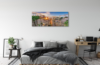 Quadro su tela Sunset del ponte della Spagna