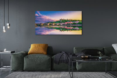 Quadro stampa su tela Germania Sunset River