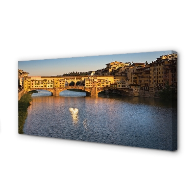 Foto quadro su tela Italia Sunrise Bridges