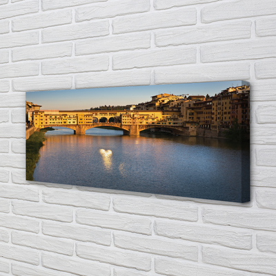 Foto quadro su tela Italia Sunrise Bridges