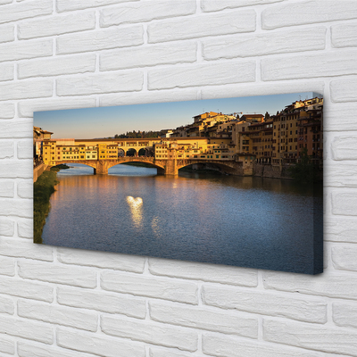 Foto quadro su tela Italia Sunrise Bridges