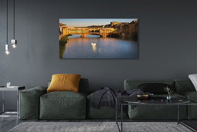 Foto quadro su tela Italia Sunrise Bridges