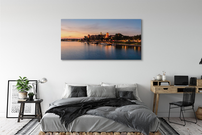 Quadro su tela Sunset di Cracovia