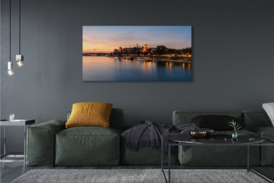 Quadro su tela Sunset di Cracovia